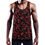 Rose Petals Pattern Print Training Tank Top
