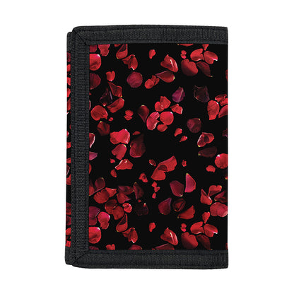 Rose Petals Pattern Print Trifold Wallet