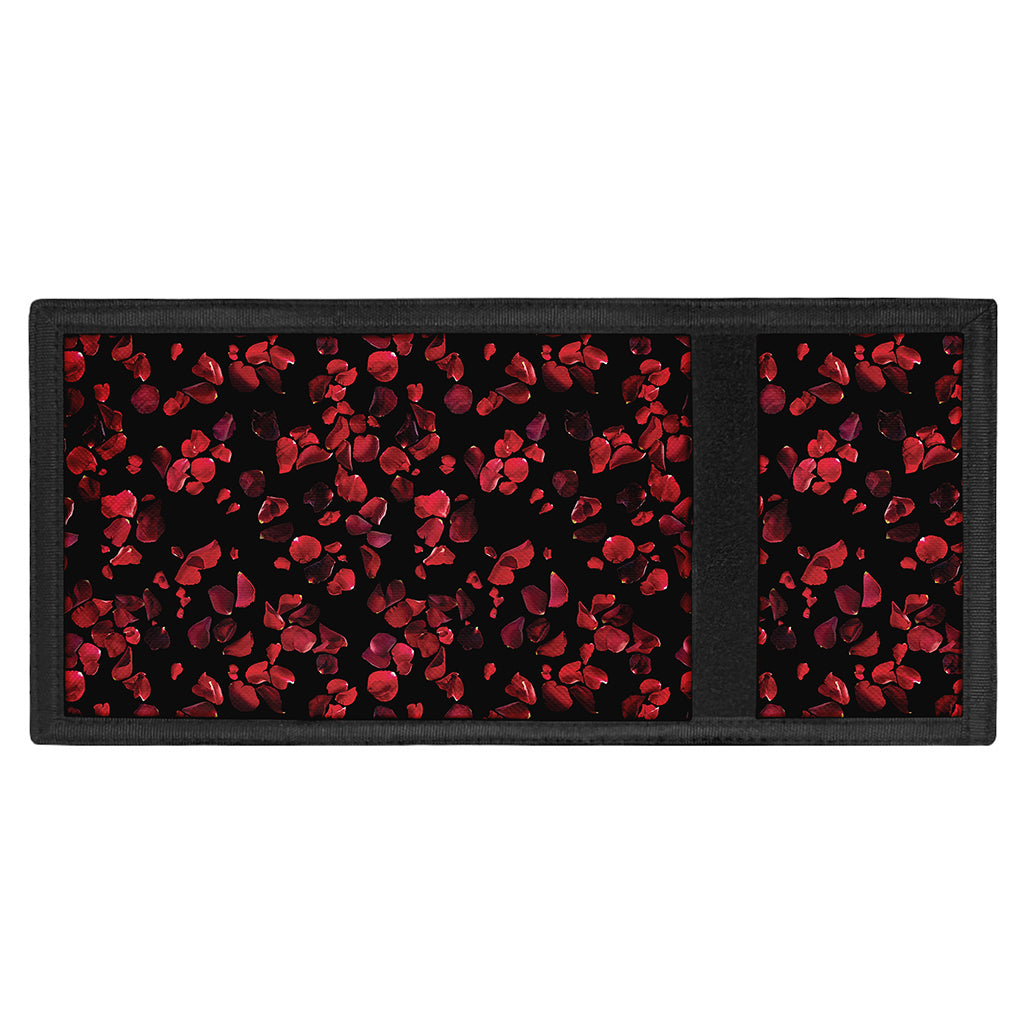 Rose Petals Pattern Print Trifold Wallet