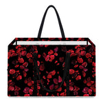 Rose Petals Pattern Print Utility Tote Bag