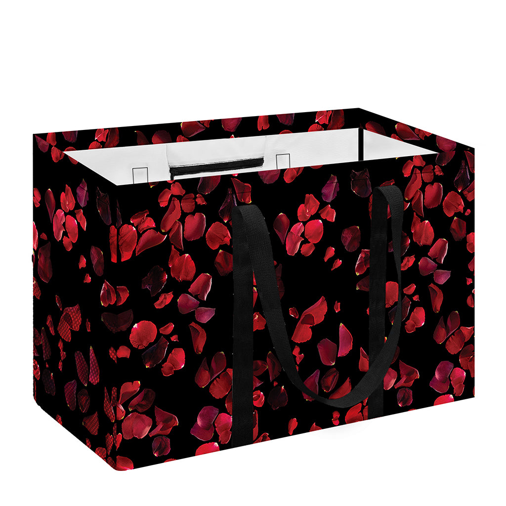 Rose Petals Pattern Print Utility Tote Bag