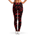 Rose Petals Pattern Print Women's Leggings