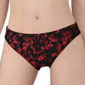 Rose Petals Pattern Print Women's Panties