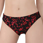 Rose Petals Pattern Print Women's Panties