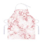 Rose Pink Marble Print Adjustable Apron