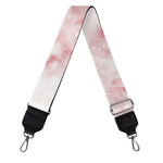 Rose Pink Marble Print Bag Strap