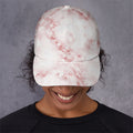 Rose Pink Marble Print Baseball Cap