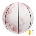 Rose Pink Marble Print Basketball