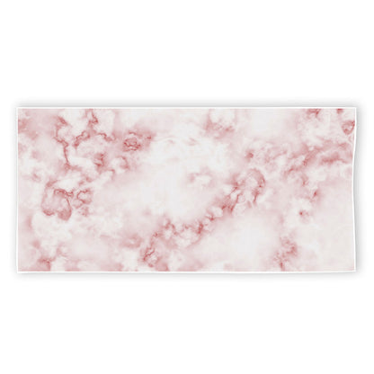 Rose Pink Marble Print Beach Towel