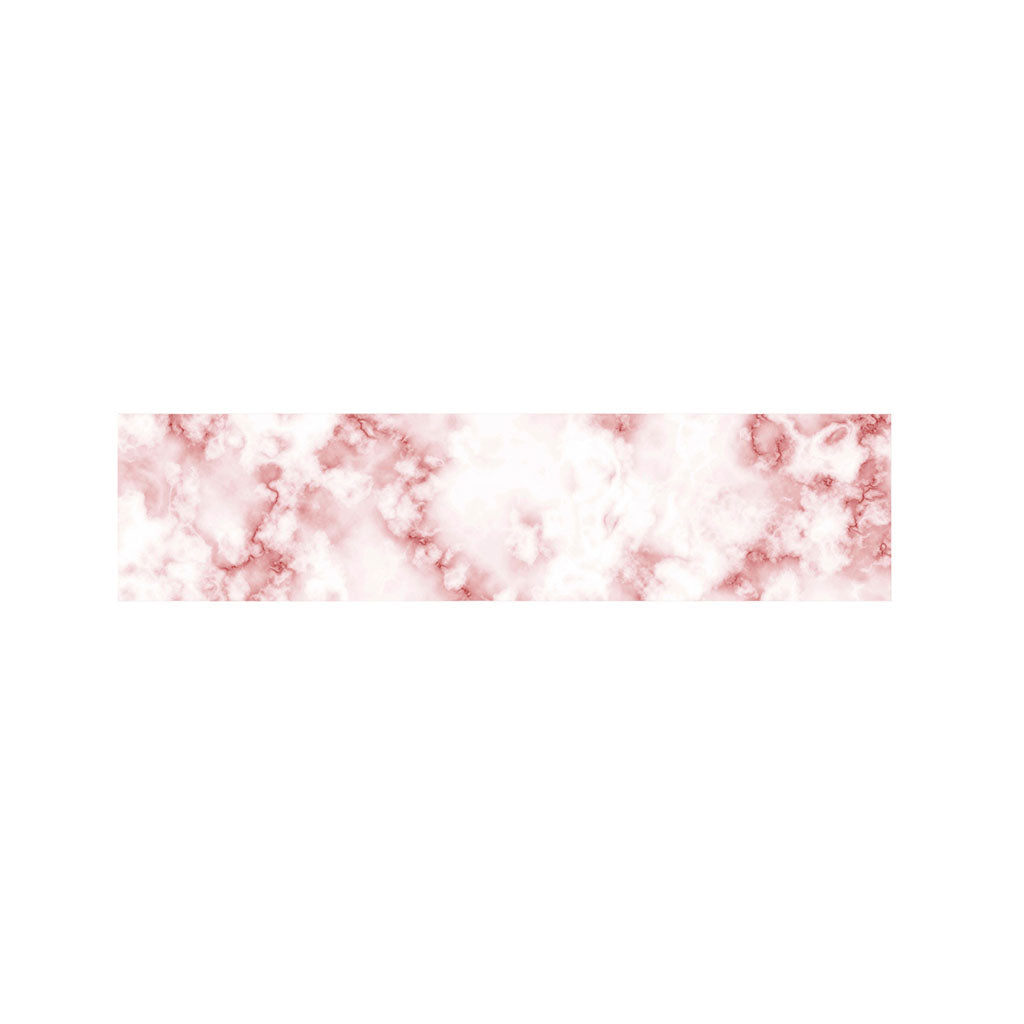 Rose Pink Marble Print Bed Runner