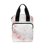 Rose Pink Marble Print Bible Tote Bag