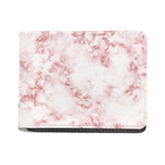 Rose Pink Marble Print Bifold Wallet