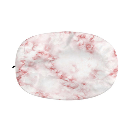Rose Pink Marble Print Car Side Mirror Covers
