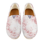 Rose Pink Marble Print Casual Shoes