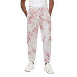 Rose Pink Marble Print Cotton Pants