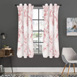 Rose Pink Marble Print Curtain