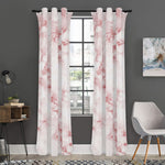 Rose Pink Marble Print Curtain