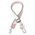 Rose Pink Marble Print Dog Seat Belt