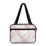 Rose Pink Marble Print Double Strap Bible Bag