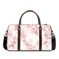 Rose Pink Marble Print Duffel Bag