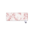 Rose Pink Marble Print Extended Mouse Pad