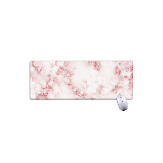 Rose Pink Marble Print Extended Mouse Pad