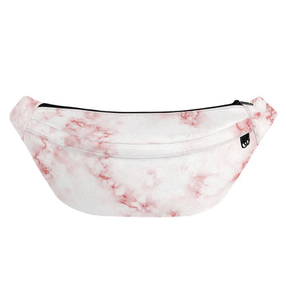 Rose Pink Marble Print Fanny Pack