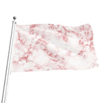 Rose Pink Marble Print Flag