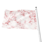 Rose Pink Marble Print Flag