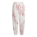 Rose Pink Marble Print Fleece Lined Knit Pants