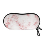 Rose Pink Marble Print Glasses Case