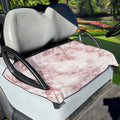 Rose Pink Marble Print Golf Cart Seat Cover