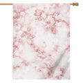 Rose Pink Marble Print House Flag