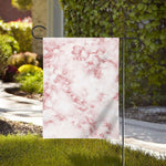 Rose Pink Marble Print House Flag