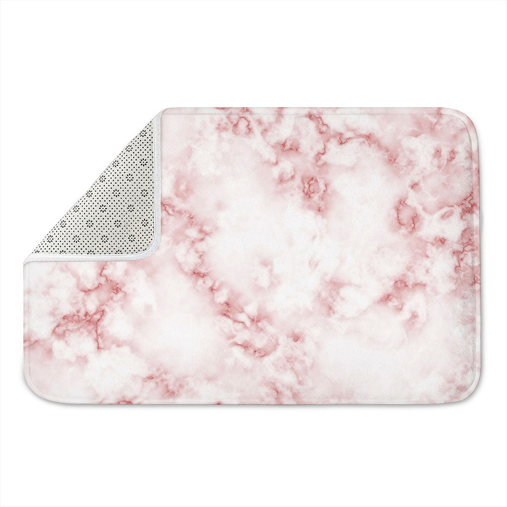 Rose Pink Marble Print Indoor Door Mat