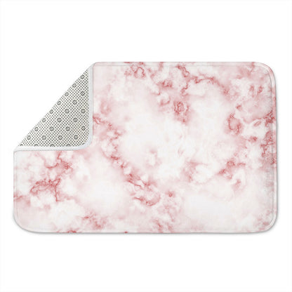 Rose Pink Marble Print Indoor Door Mat