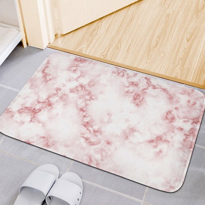 Rose Pink Marble Print Indoor Door Mat