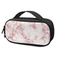 Rose Pink Marble Print Portable Cooler Travel Case