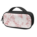 Rose Pink Marble Print Insulin Cooler Travel Case