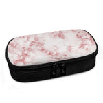 Rose Pink Marble Print Insulin Cooler Travel Case