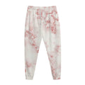 Rose Pink Marble Print Jogger Pants