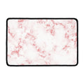 Rose Pink Marble Print Kitchen Mat