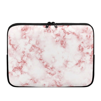 Rose Pink Marble Print Laptop Sleeve