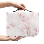 Rose Pink Marble Print Leather Bible Cover