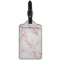 Rose Pink Marble Print Luggage Tag