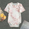 Rose Pink Marble Print Men's Bodysuit