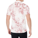 Rose Pink Marble Print Men's Shirt