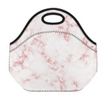 Rose Pink Marble Print Neoprene Lunch Bag