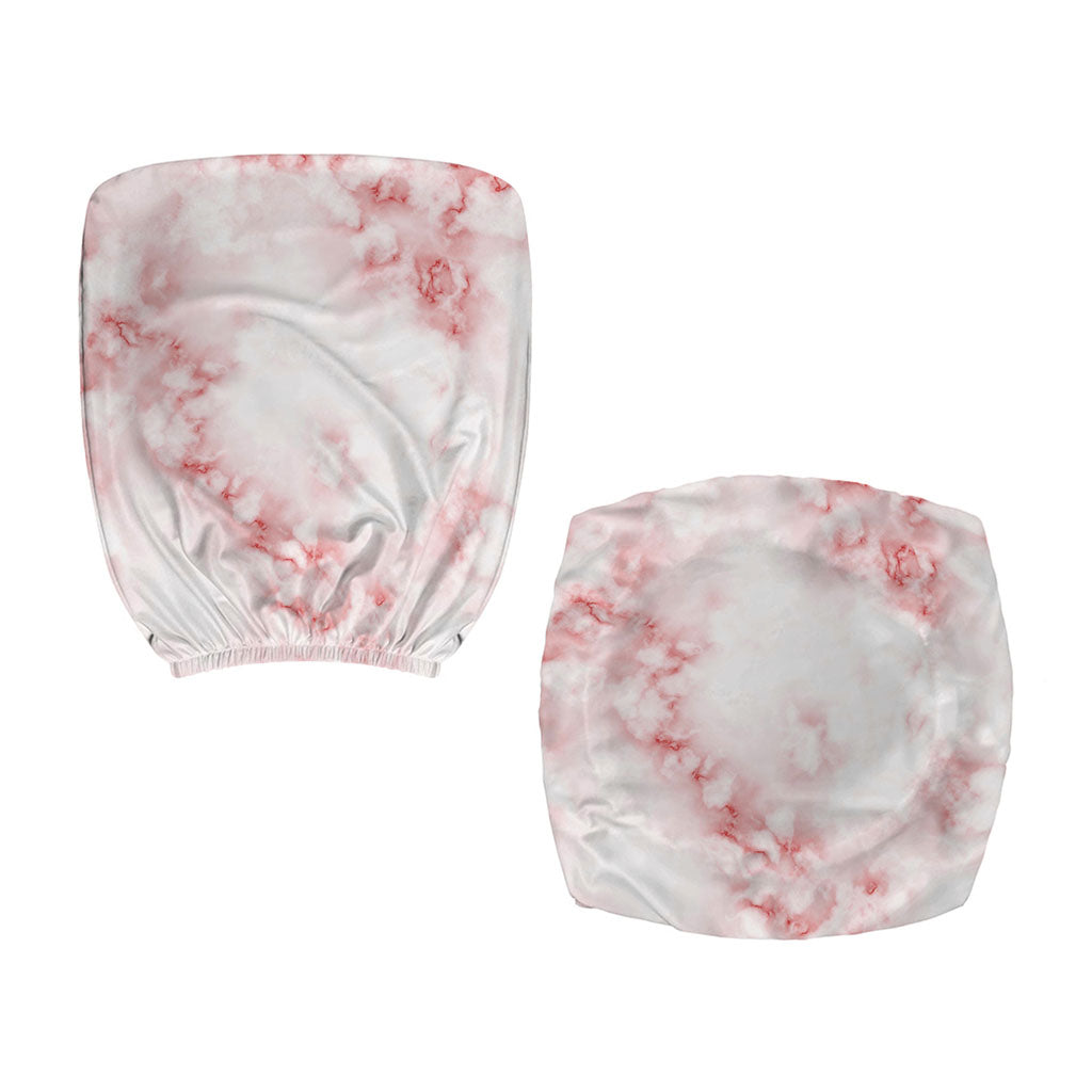 Rose Pink Marble Print Office Chair Cover