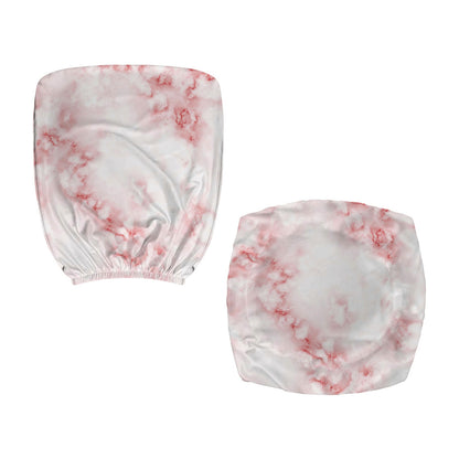 Rose Pink Marble Print Office Chair Cover